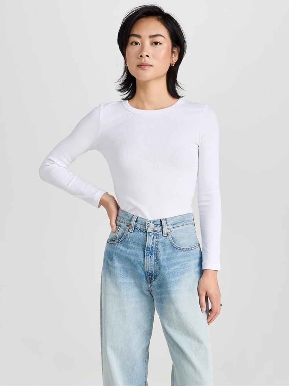 Leset Women’s Kelly Slim Fit Long Sleeve Top